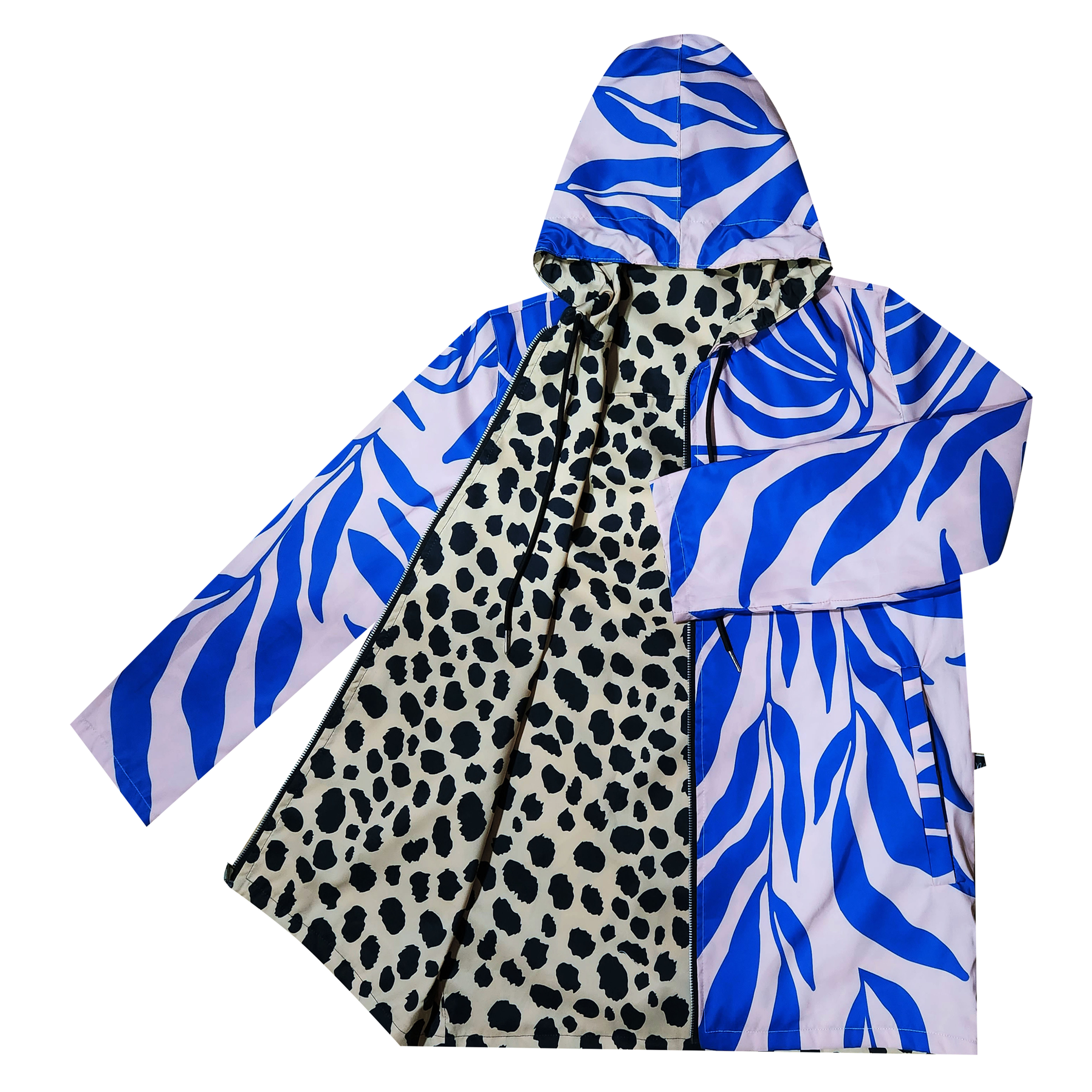 Parka Mujer HojasAzules/Print