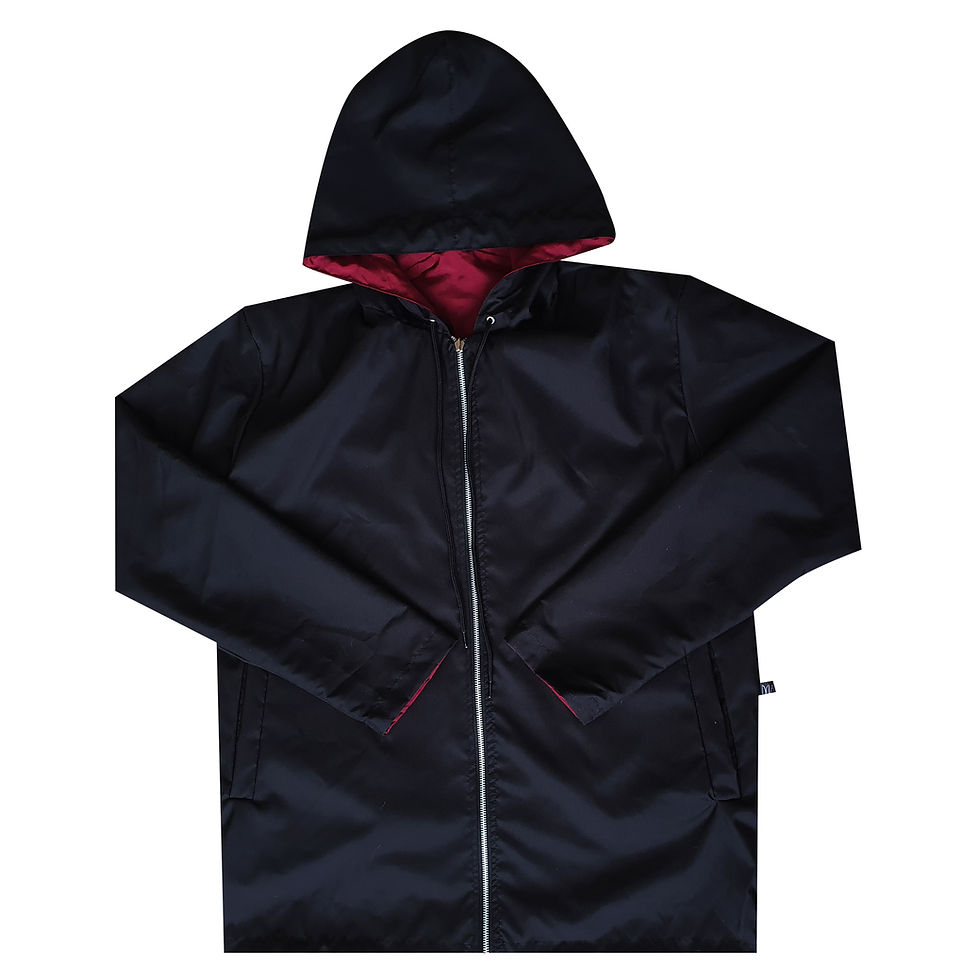 Miniatura: Parka Negra/Vinotinto