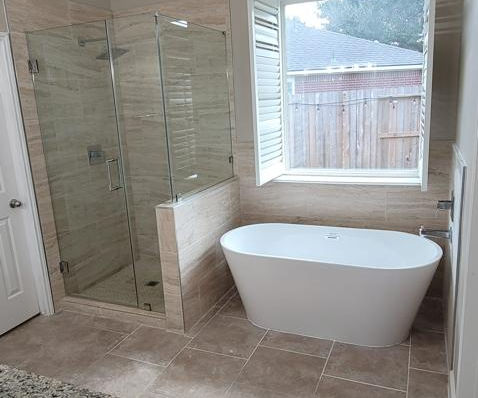 New bathroom renovation, amazing tub
