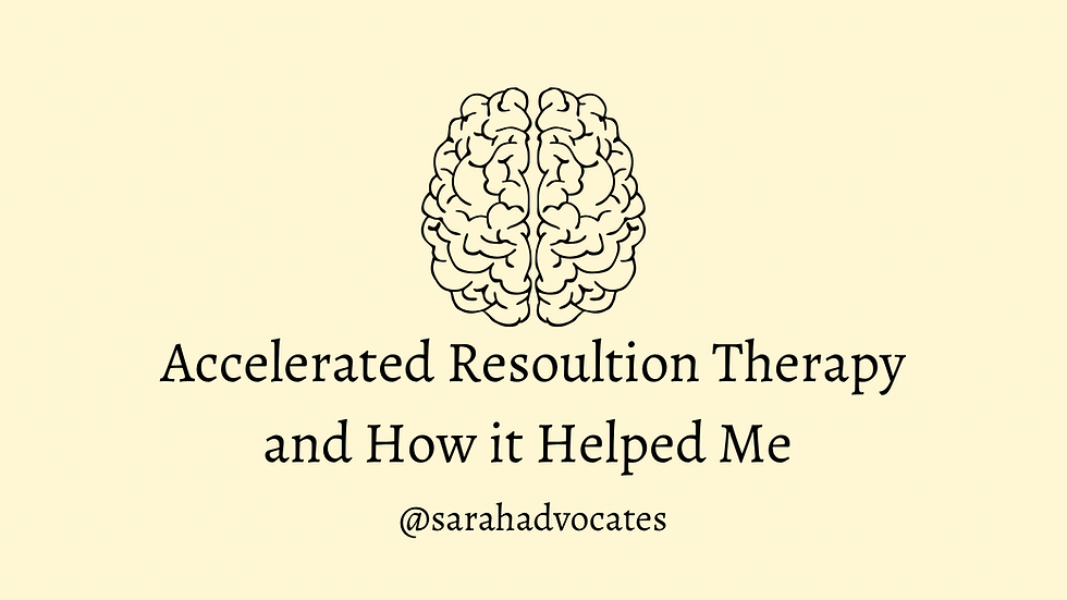 Accelerated Resolution Therapy and How it Helped Me.