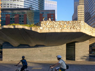 The Irish Hunger Memorial in Manhattan, New York