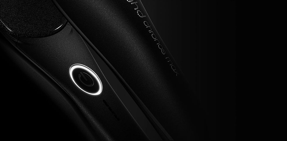 Thumbnail: NEW GHD CHRONOS MAX BEST WIDE PLATE HAIR STRAIGHTENER (43MM PLATE) BLACK