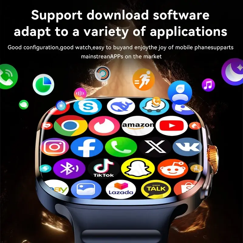 Thumbnail: Original M99 Smartwatch 2.4 Inch Amoled Screen Insert 4g/5g Sim Card GPS WIFI