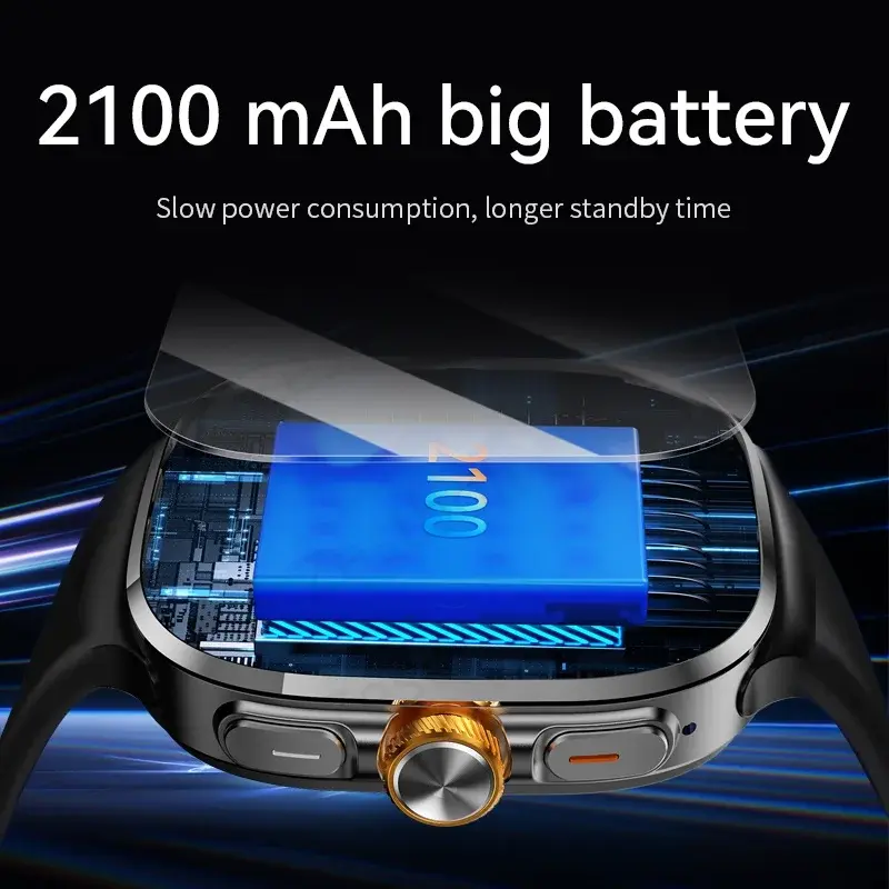 Thumbnail: Original M99 Smartwatch 2.4 Inch Amoled Screen Insert 4g/5g Sim Card GPS WIFI