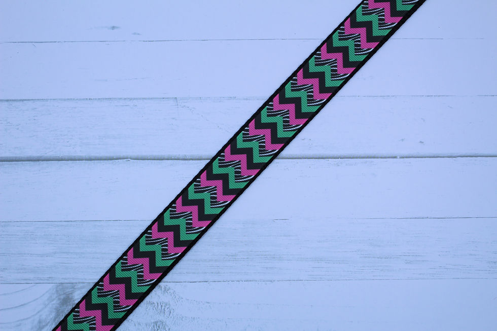 Teal & Pink Chevron