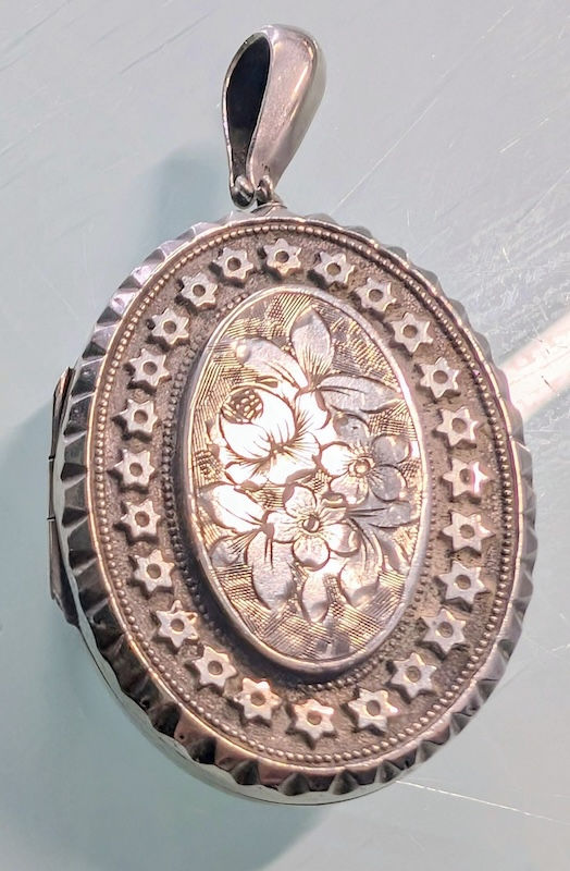 Victorian silver locket