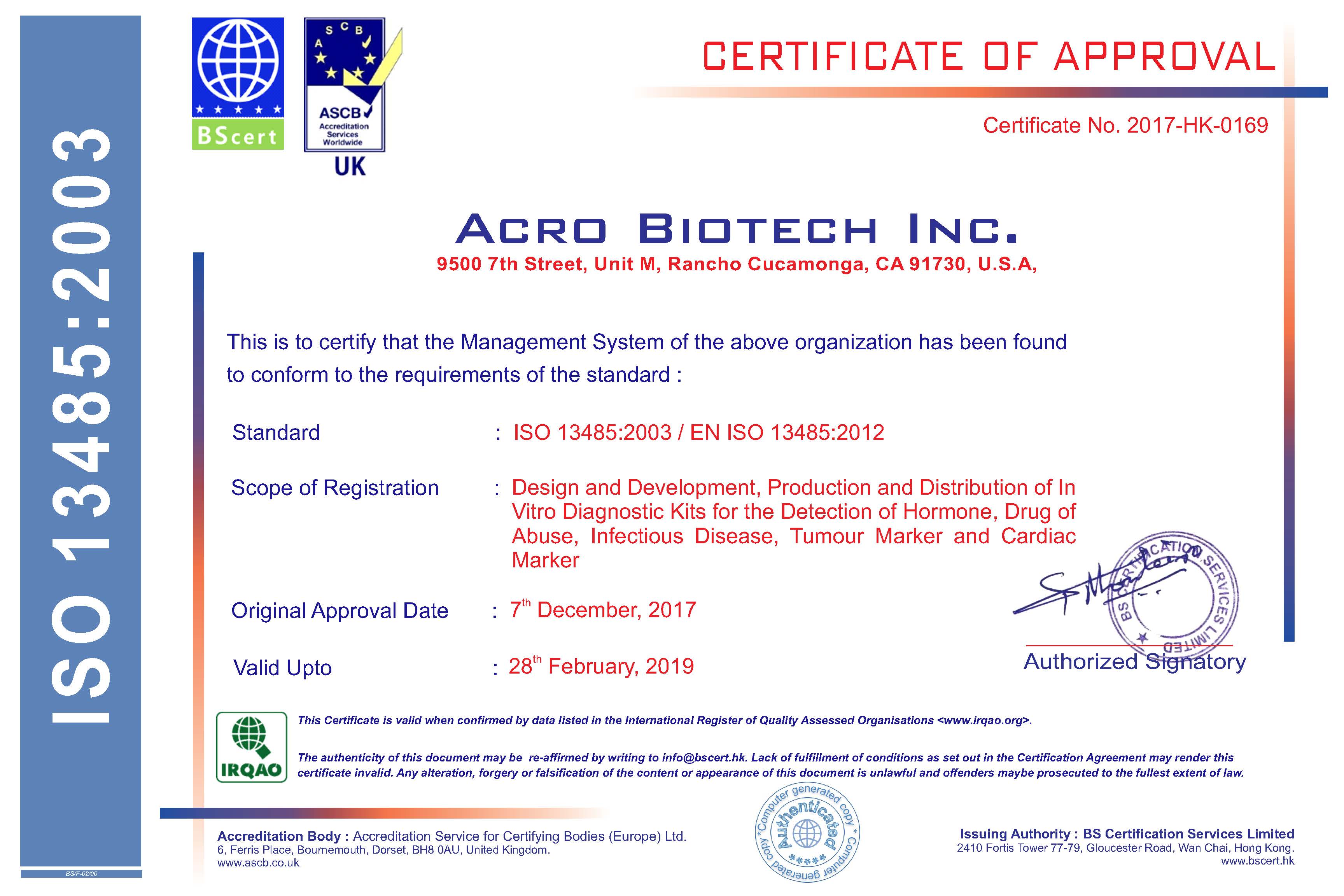 About ACRO BIOTECH, INC.