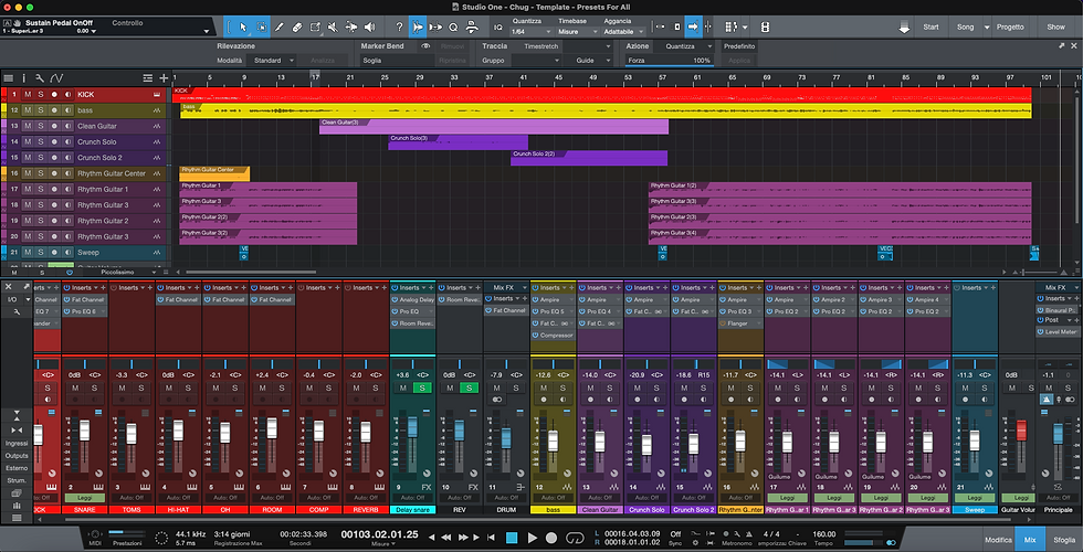 Thumbnail: CHUG - Template For Your Productions (Studio One 5 STOCK EFFECTS)