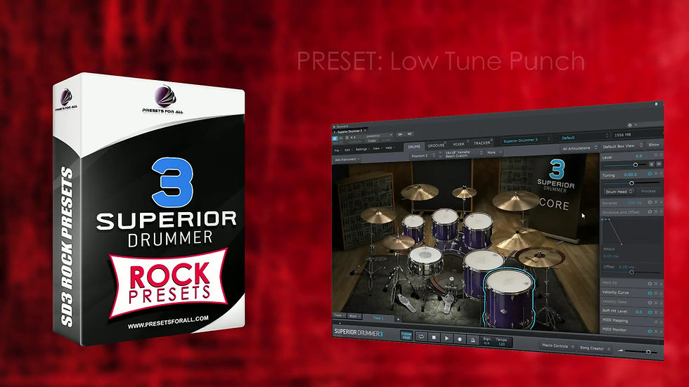 Thumbnail: ROCK PRESETS - Superior Drummer 3 Presets Pack