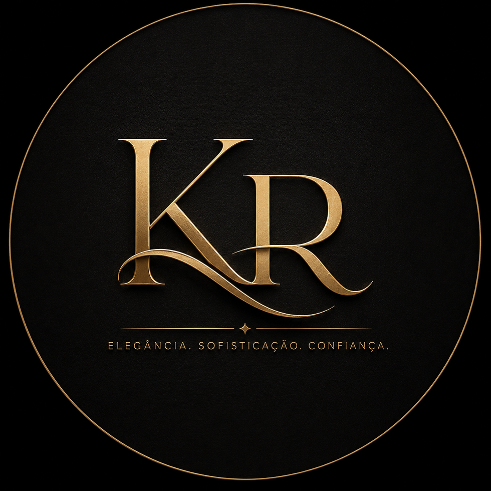 Logo circular Kronass em dourado e preto