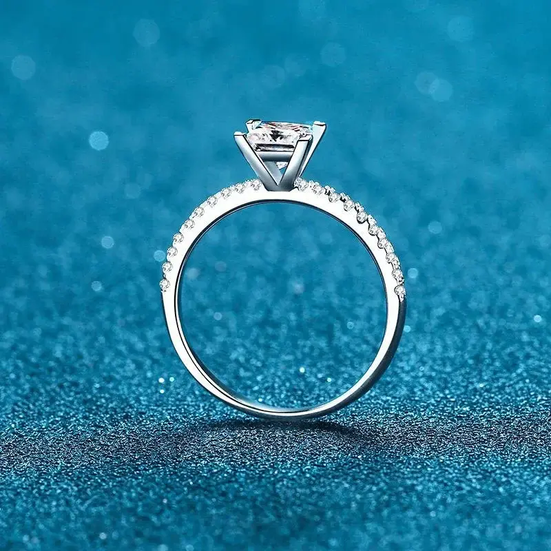 Miniatura: Anel Estilo Noivado Princess Diamante