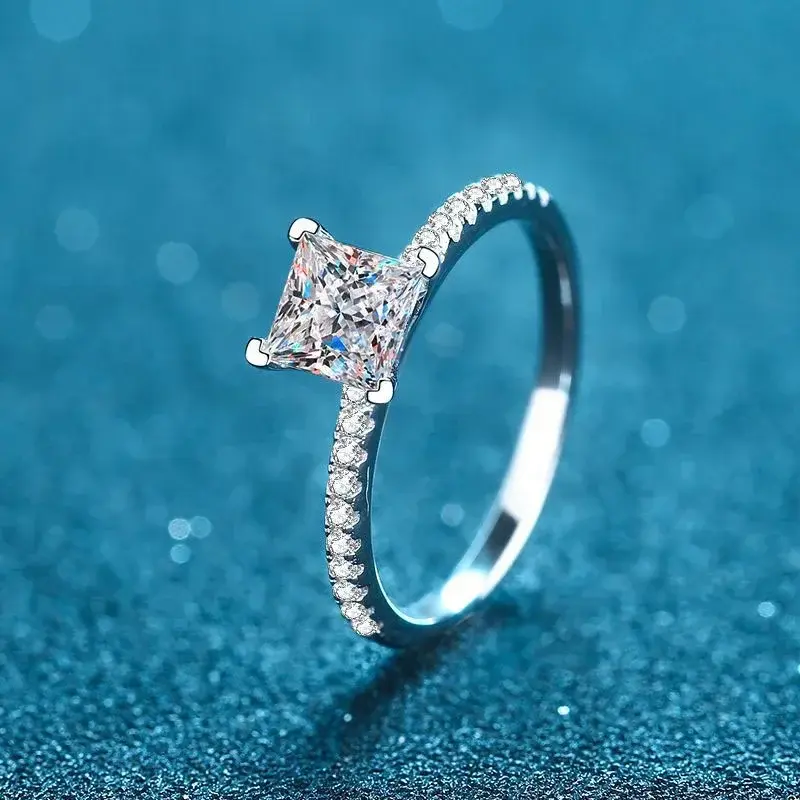 Miniatura: Anel Estilo Noivado Princess Diamante