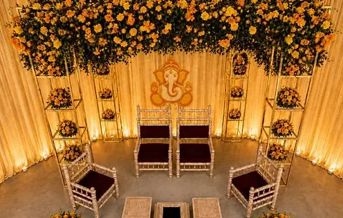Indian wedding decor and mandap planning by 7Elements in Dallas-Fort Worth