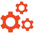 3 gears icon