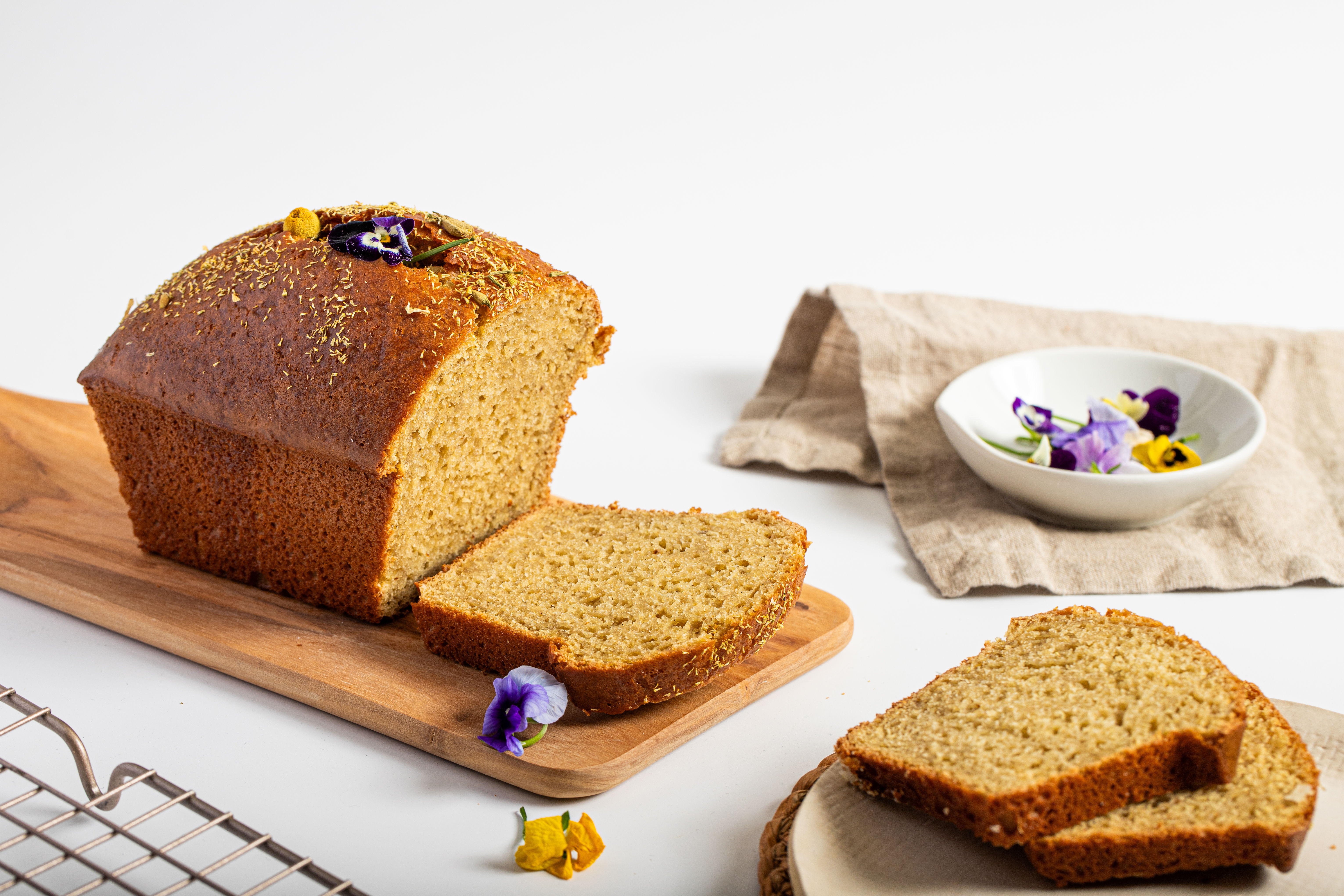 Chamomile cake bread