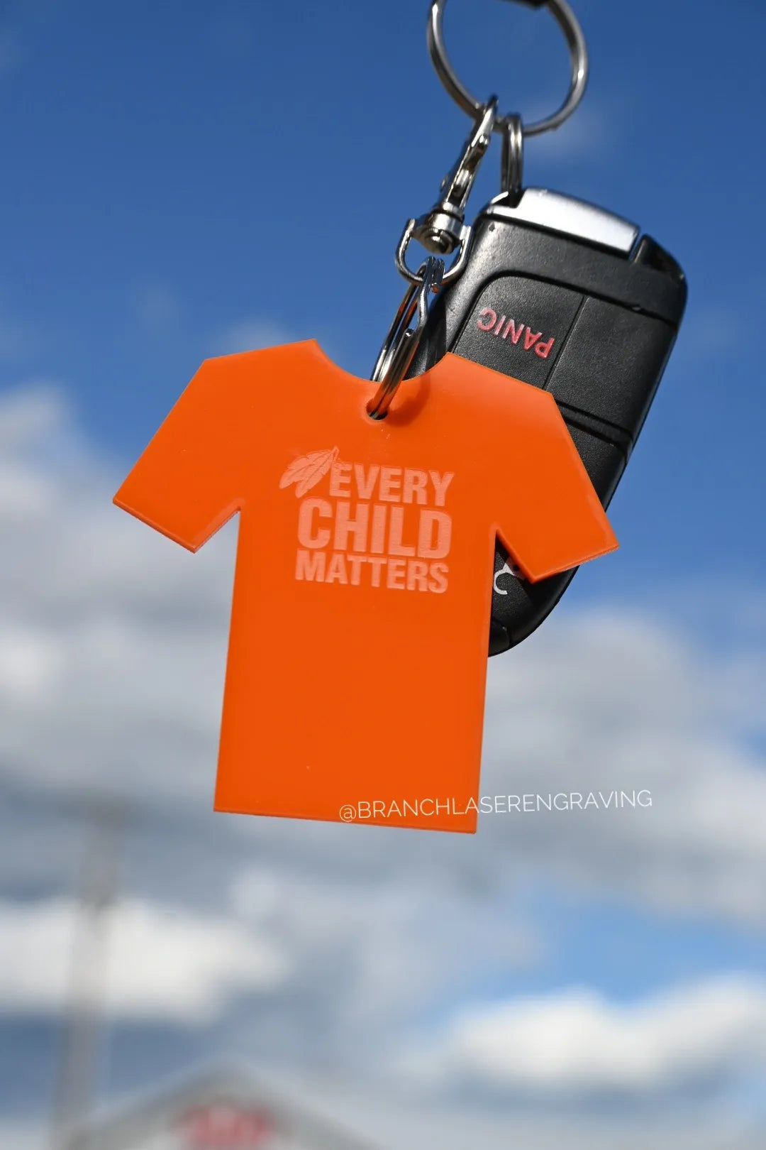 Tiny Orange Shirt Acrylic Key Chain