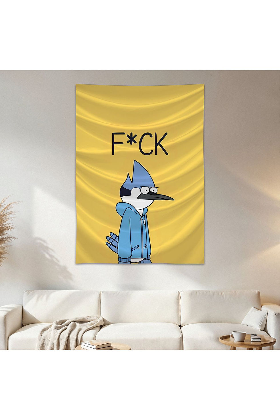 Regular Show Duvar Örtüsü Duvar Halısı Birinci Kalite Saten Kumaş Poster