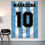 Thumbnail: Maradona Duvar Örtüsü Duvar Halısı Birinci Kalite Saten Kumaş Poster
