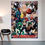 Thumbnail: One Punch Man Duvar Örtüsü Duvar Halısı Birinci Kalite Saten Kumaş Poster