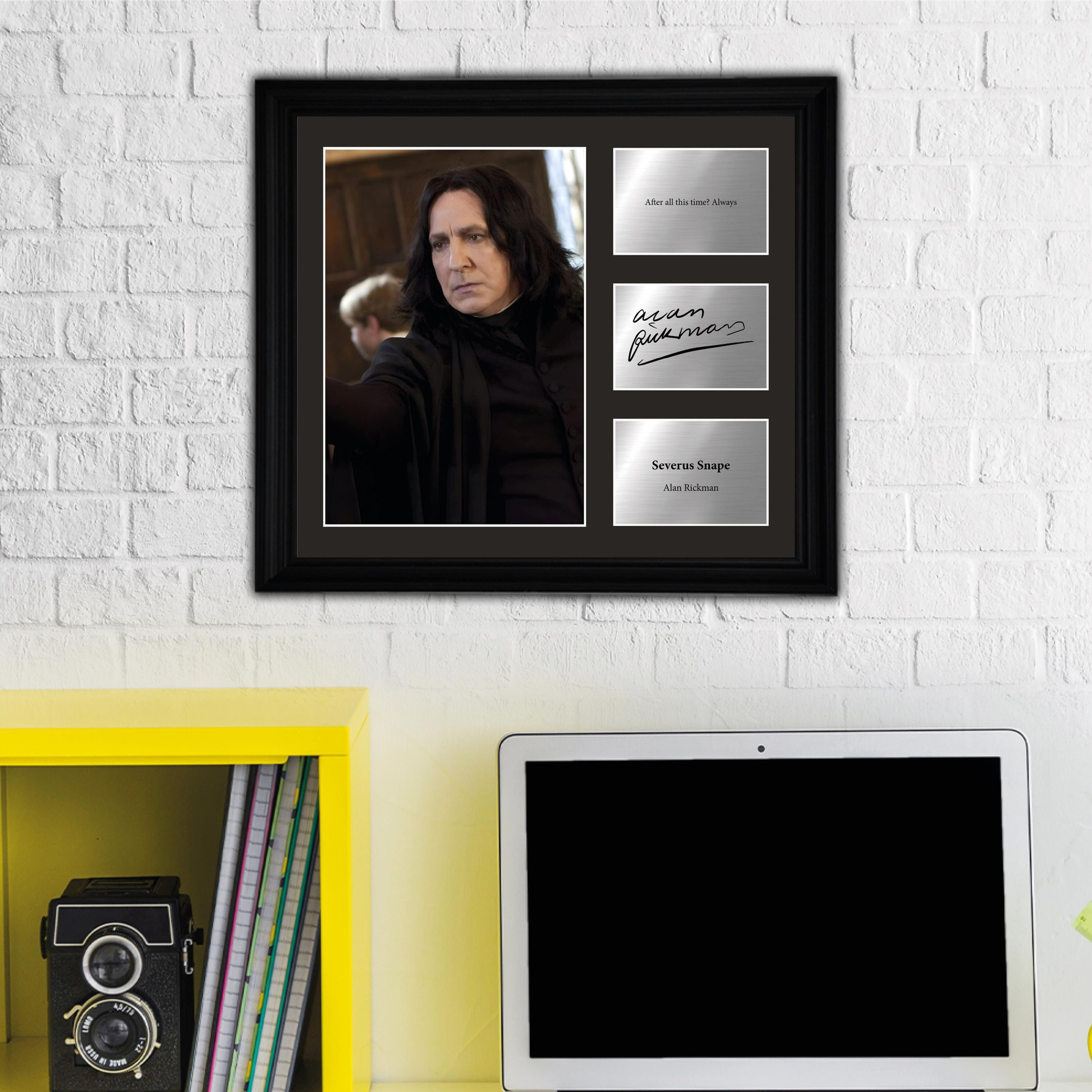 Severus Snape - Alan Rickman – Framed Movie Character Print with Copy Signed