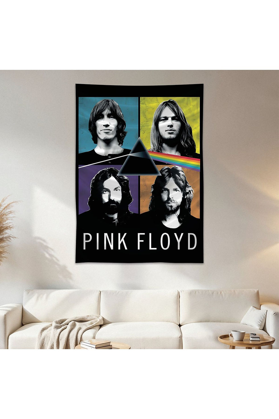 Pink Floyd Duvar Örtüsü Duvar Halısı Birinci Kalite Saten Kumaş Poster