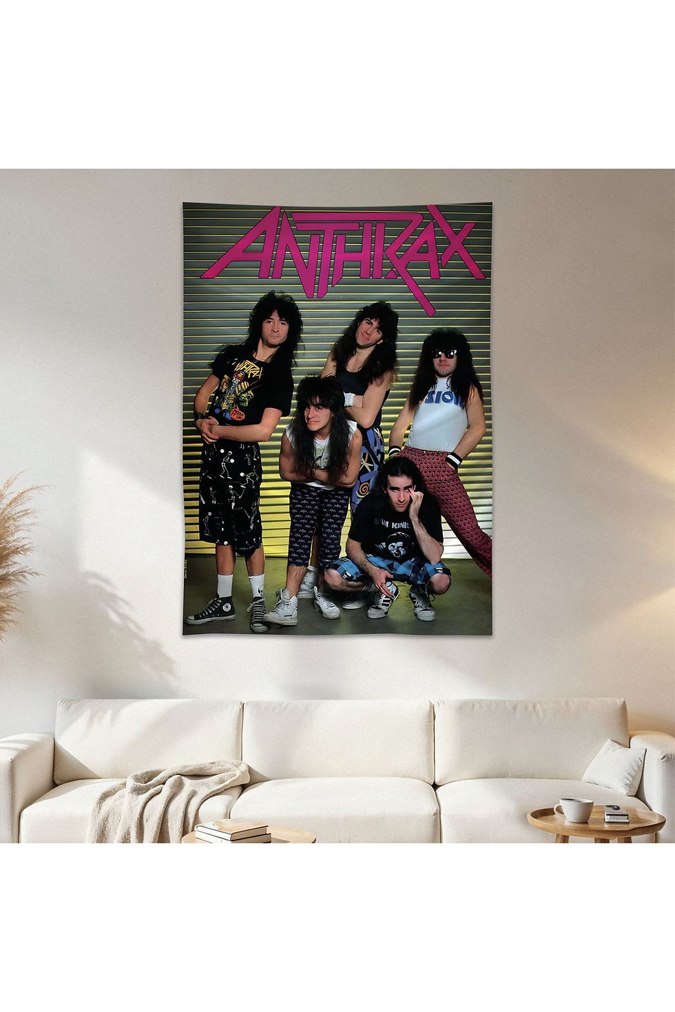 Anthrax Duvar Örtüsü Duvar Halısı Birinci Kalite Saten Kumaş Poster