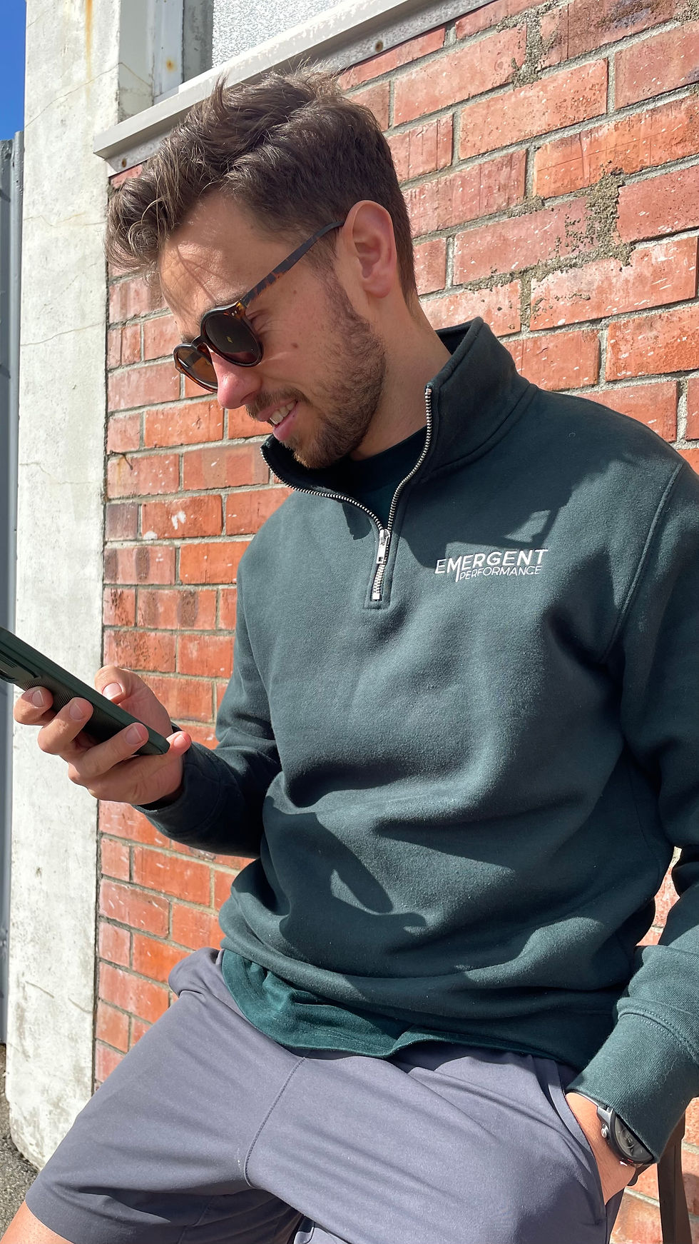 EP1 Half Zip Sweater Pine Green
