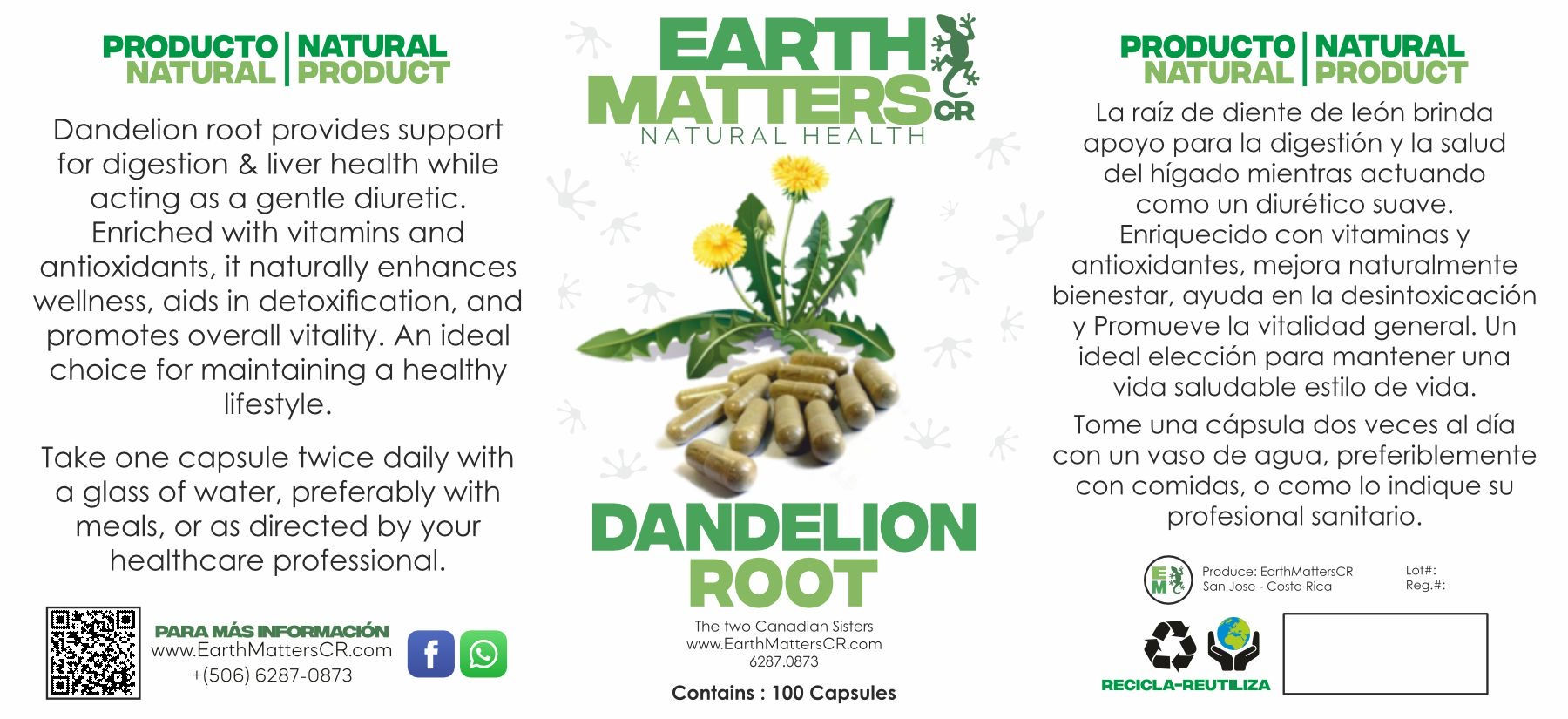 Dandelion Root 100 Count