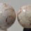 Thumbnail: Pair of Handmade Bull's Eye Glazed China Marbles, 0.62 & 0.65 in, Germany, S1499