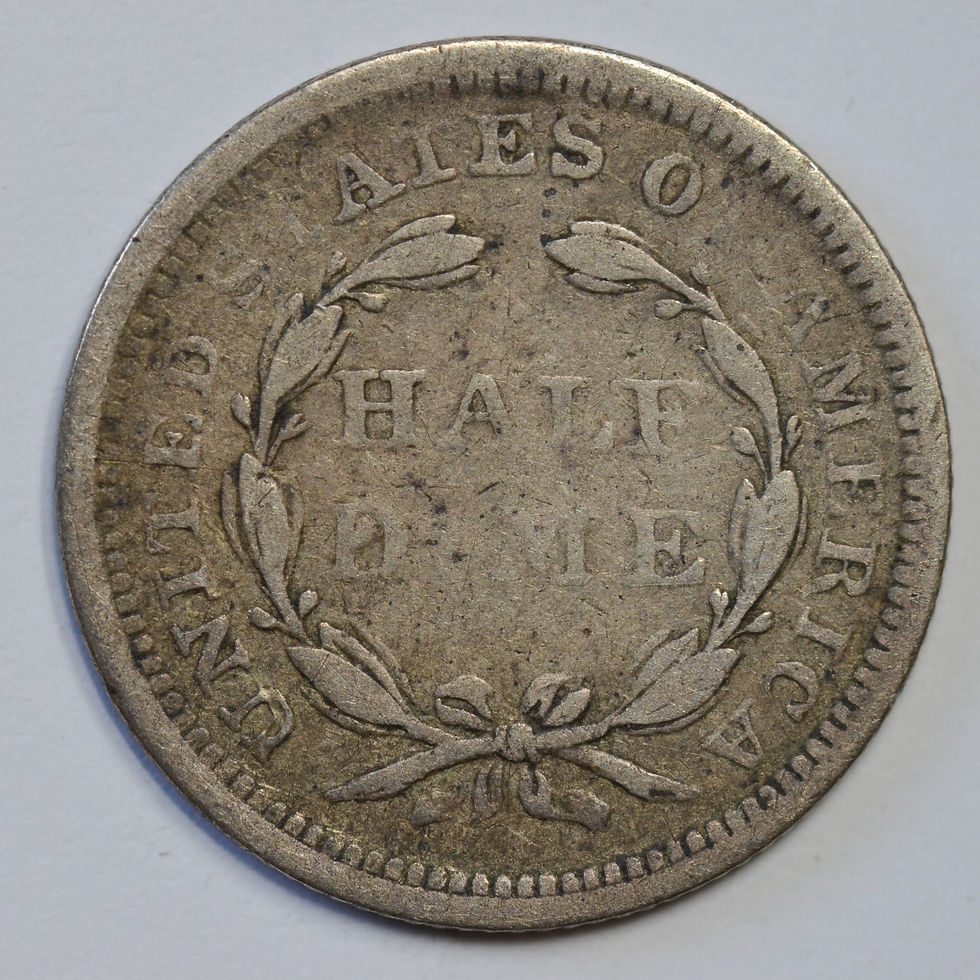 Thumbnail: 1856 Arrows Seated Liberty Half Dime, Very Fine+ Condition, Nice Original, C6423