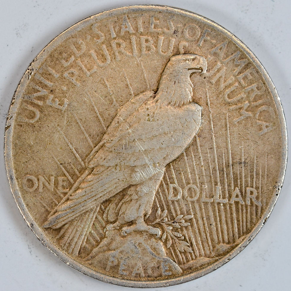 Thumbnail: 1922 Silver Peace Dollar, Very Fine Condition, Ryans Rare Coins & Antique C8618