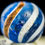 Thumbnail: Handmade Banded Lutz Marble, Cobalt Blue Glass, 3/4 in, Good, Germany, S1280