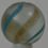 Thumbnail: Handmade Aqua Banded Lutz Marble, 11/16 in, Mint, Germany 1860-1920 S1228