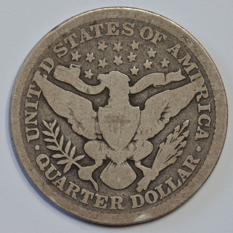 Thumbnail: 1898 Barber Quarter, Good Condition, Silver, Ryan's Rare Coins & Antiques, C8272