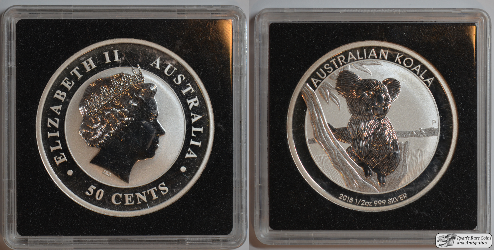 2015 Australia, Koala, 1/2 Ounce Silver, 0.999, 50 Cents, Free Shipping, C7241d