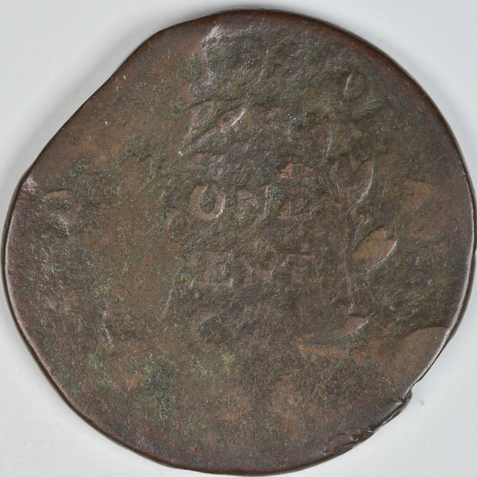 Thumbnail: 1800 Draped Bust Large Cent, Fair Details, Damage, Possible Straight Clip, C8525