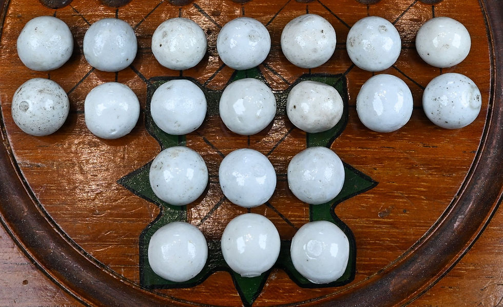 Thumbnail: 20 Handmade White Bennington China Marbles, 0.55 in, Mint, Germany, S1684