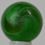 Thumbnail: Handmade White Ribbon Lutz Marble Green Base 19/32 in, N Mint Chip Germany S1319