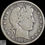 Thumbnail: 1907 O Barber Half Dollar, Very Good Condition, Silver, Free Shipping, C6514