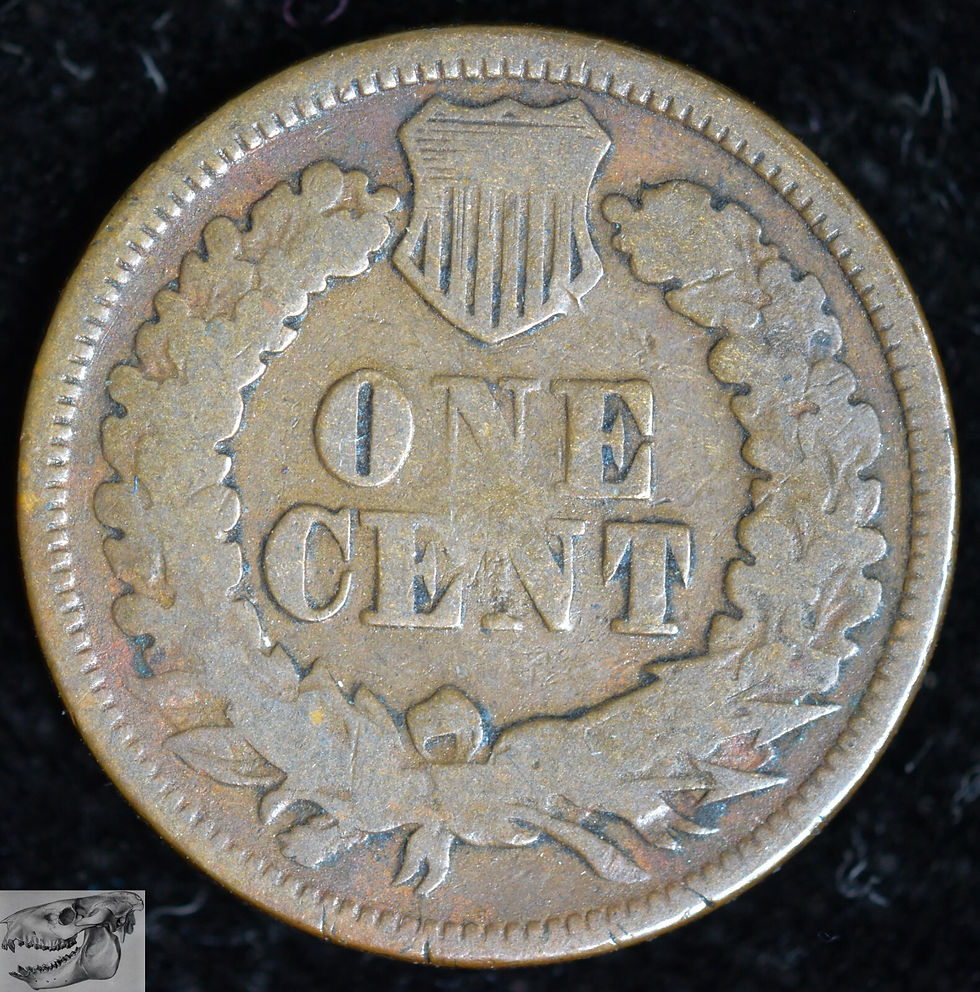 Thumbnail: 1867 Indian Head Cent, Good+ Condition, Early Date Penny, Free Shipping, C6253