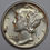 Thumbnail: 1945 Mercury Dime, Uncirculated, Silver, Ryan's Rare Coins & Antiquities, C7752