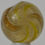 Thumbnail: Handmade Banded Lutz Marble, Amber Base Glass, 11/16 in, Chip, Germany, S1245