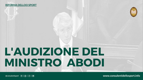 Il Ministro Abodi e la riforma dello sport