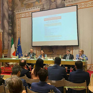 Al Senato della Repubblica per l'integrazione e l'inclusione sportiva.