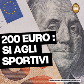 200 euro? Si agli sportivi.
