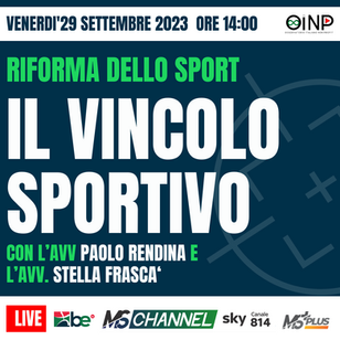 Riforma dello sport: tra vincolo sportivo e parità di genere