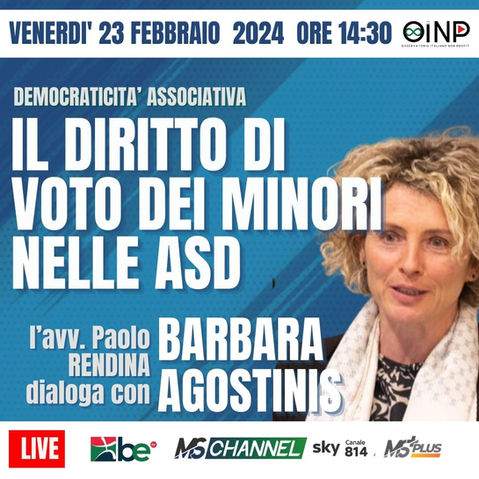 Avv. Barbara Agostinis OINP