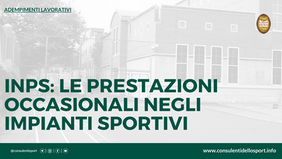 Prestazioni occasionali negli impianti sportivi