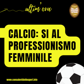 Professionismo femminile. Era ora !
