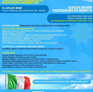 Lo sport in costituzione